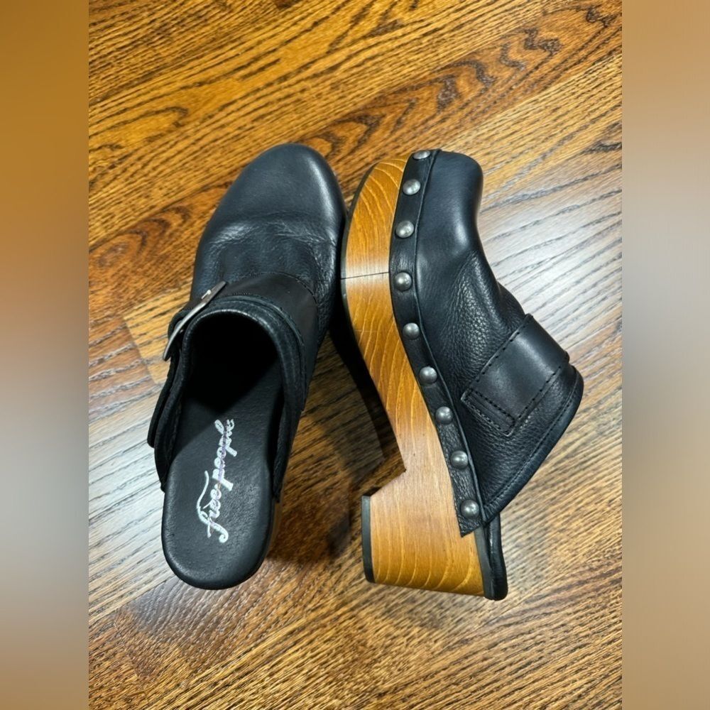 Free People Shoes Culver City Clog Black Free People Size 38 - Picture 3 of 7